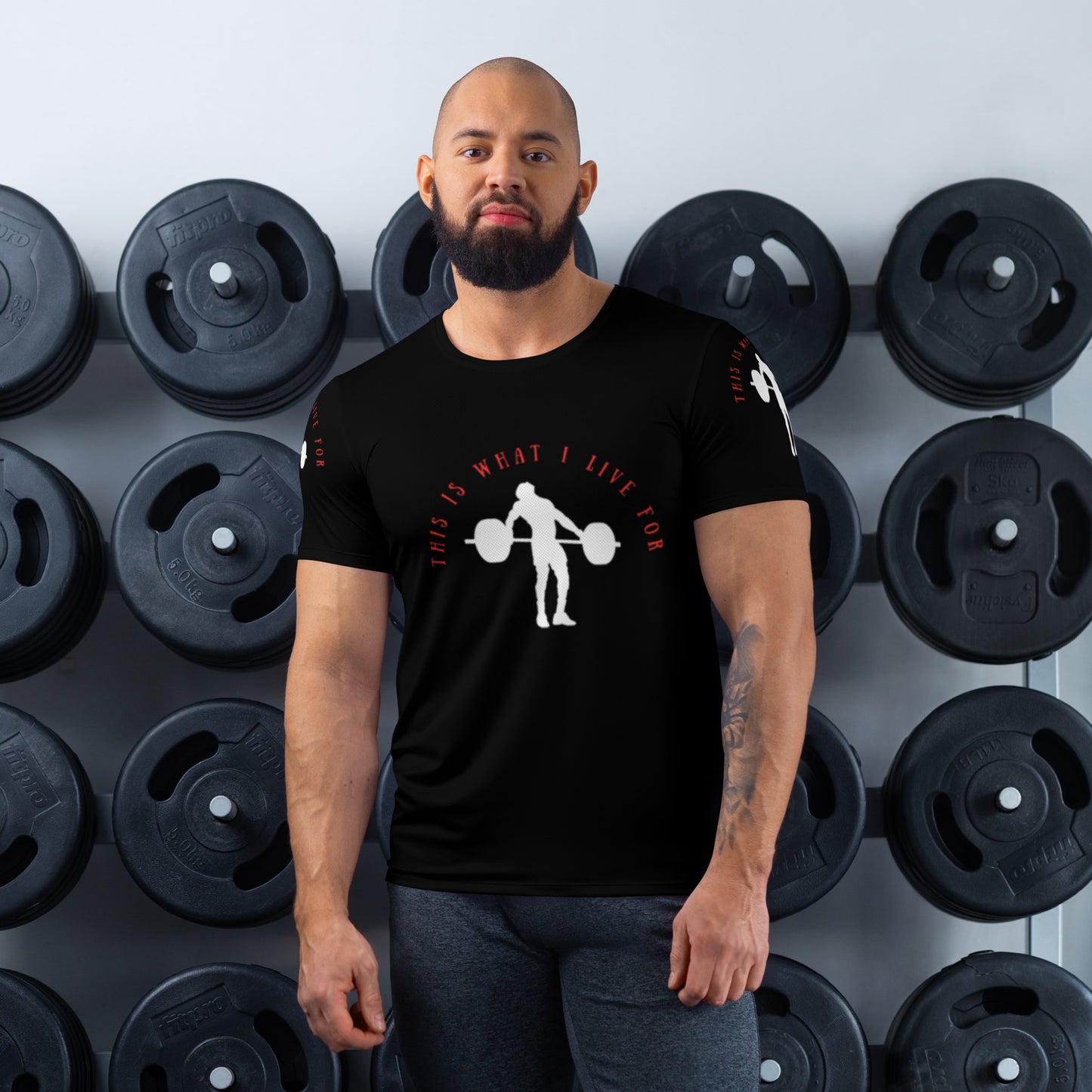 This is What I Live For Athletic T-shirt (Lift Blk)