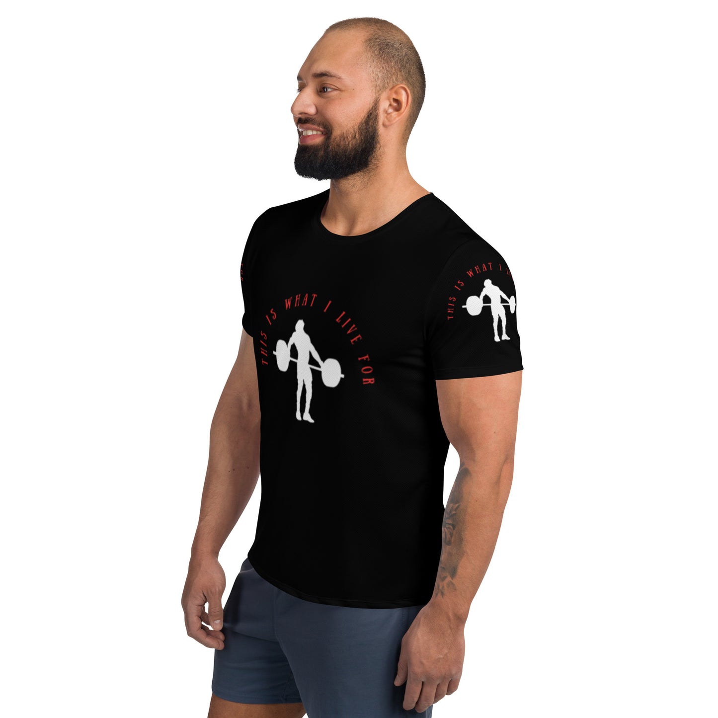 This is What I Live For Athletic T-shirt (Lift Blk)