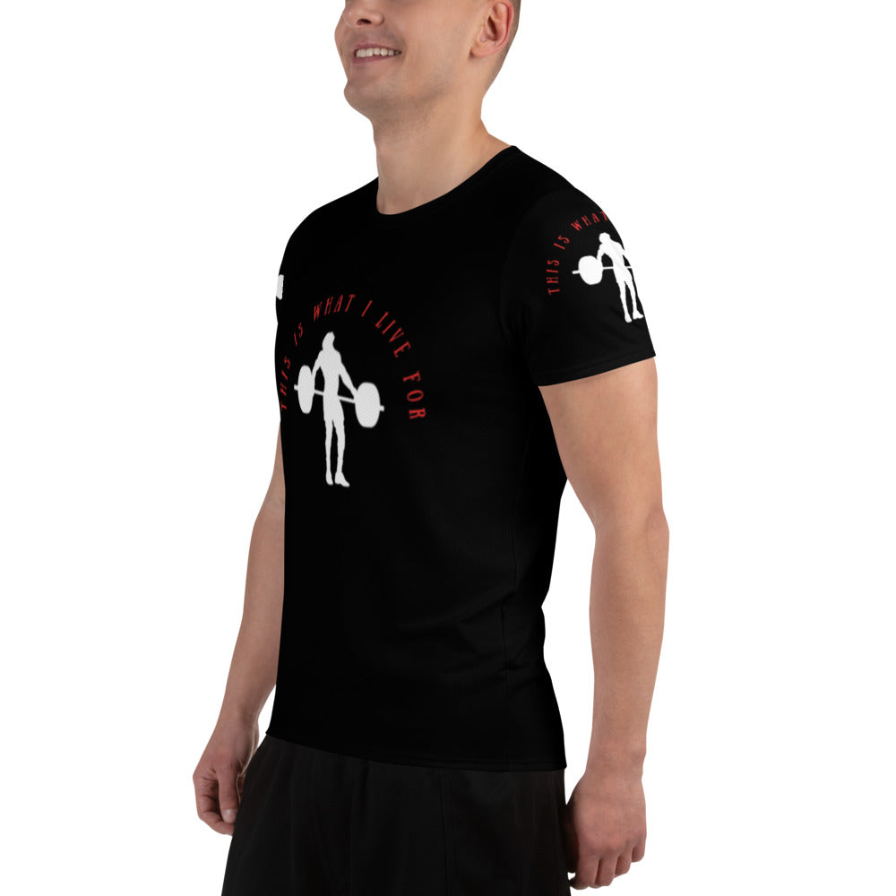 This is What I Live For Athletic T-shirt (Lift Blk)