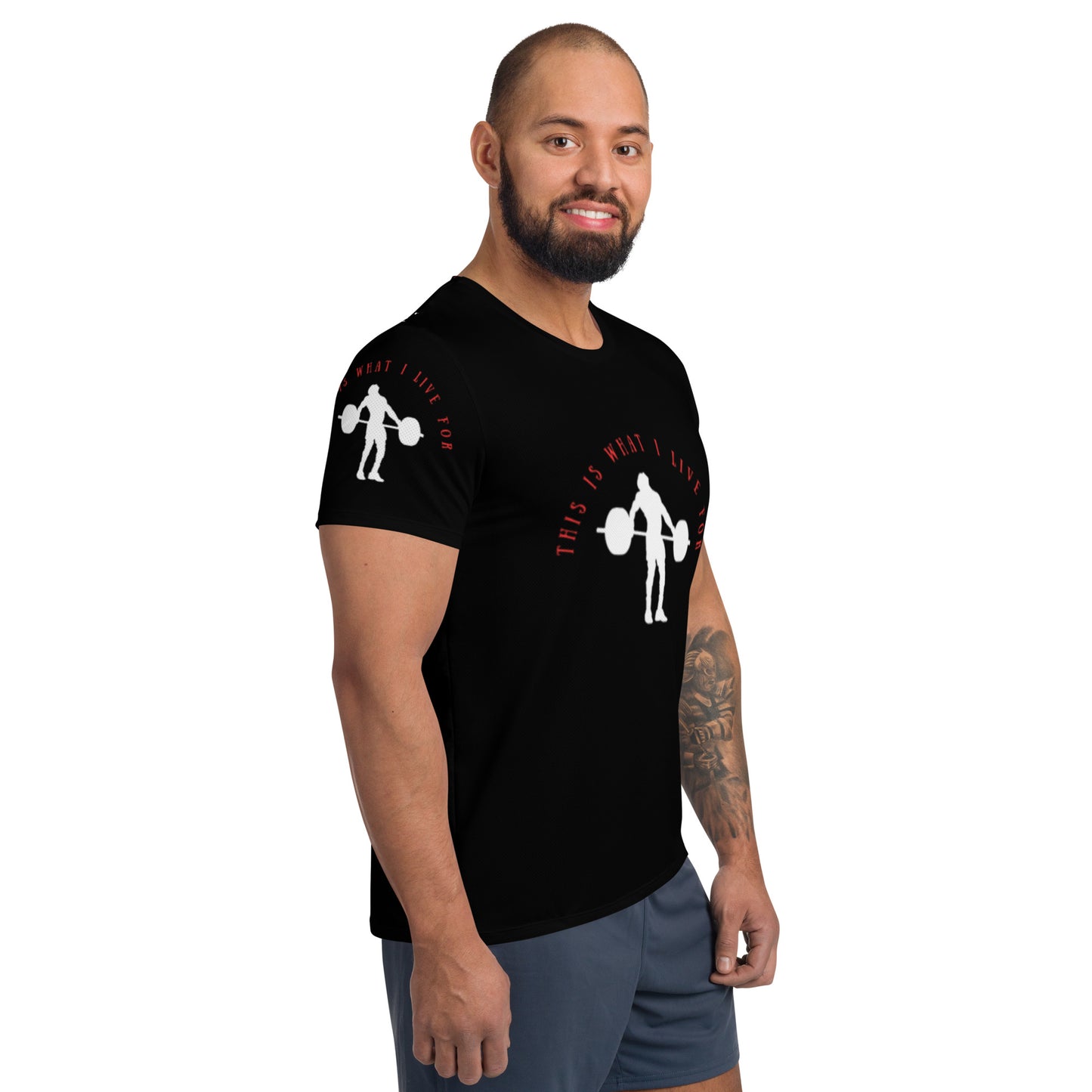 This is What I Live For Athletic T-shirt (Lift Blk)