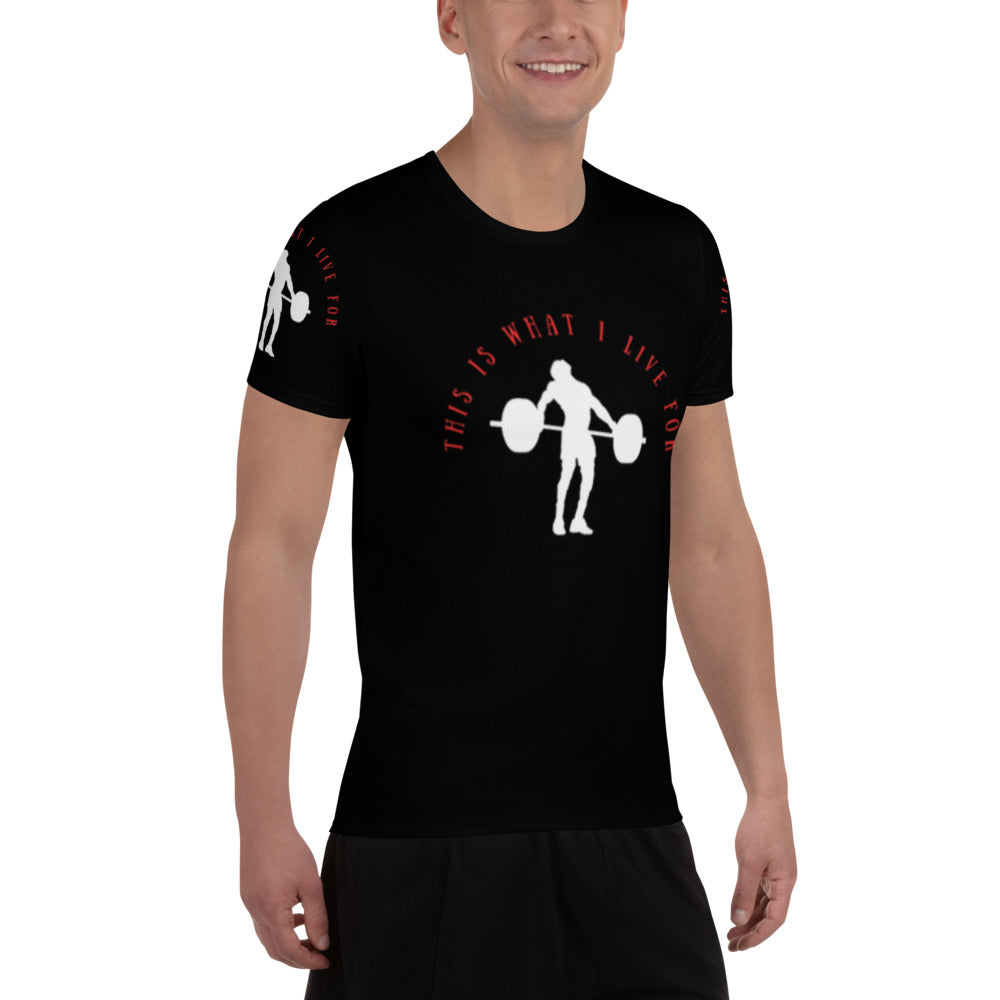 This is What I Live For Athletic T-shirt (Lift Blk)