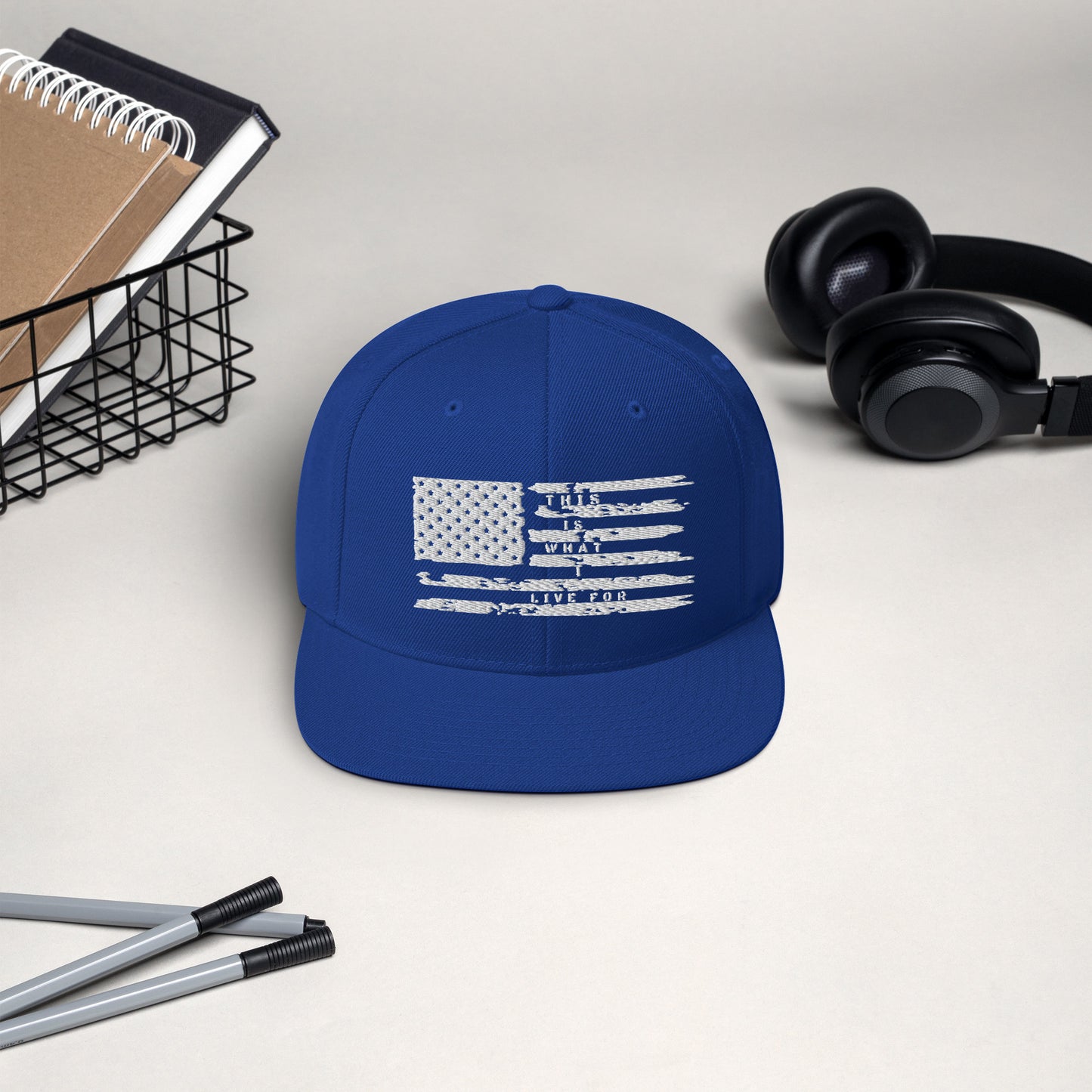 This is What I Live for Snapback Hat (Flag)