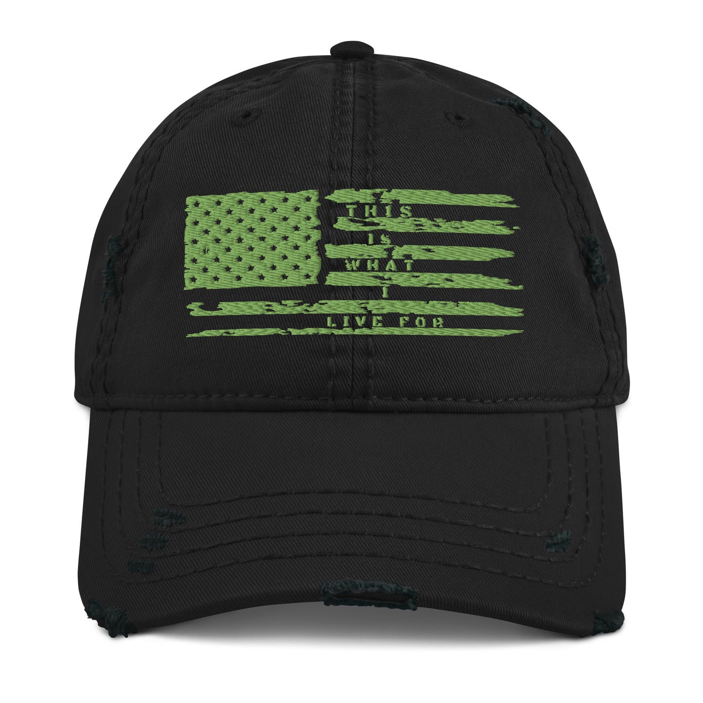 This is What I Live For Distressed Dad Hat (Flag)