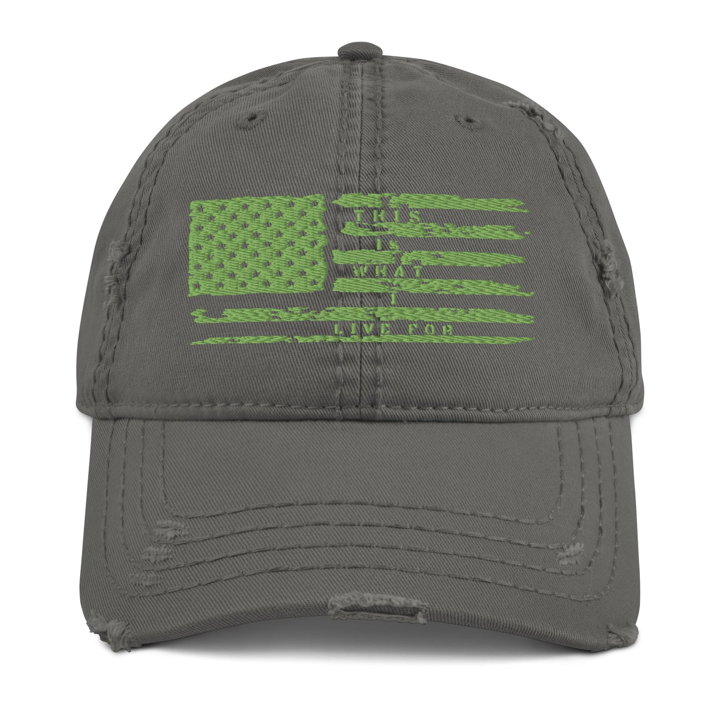 This is What I Live For Distressed Dad Hat (Flag)