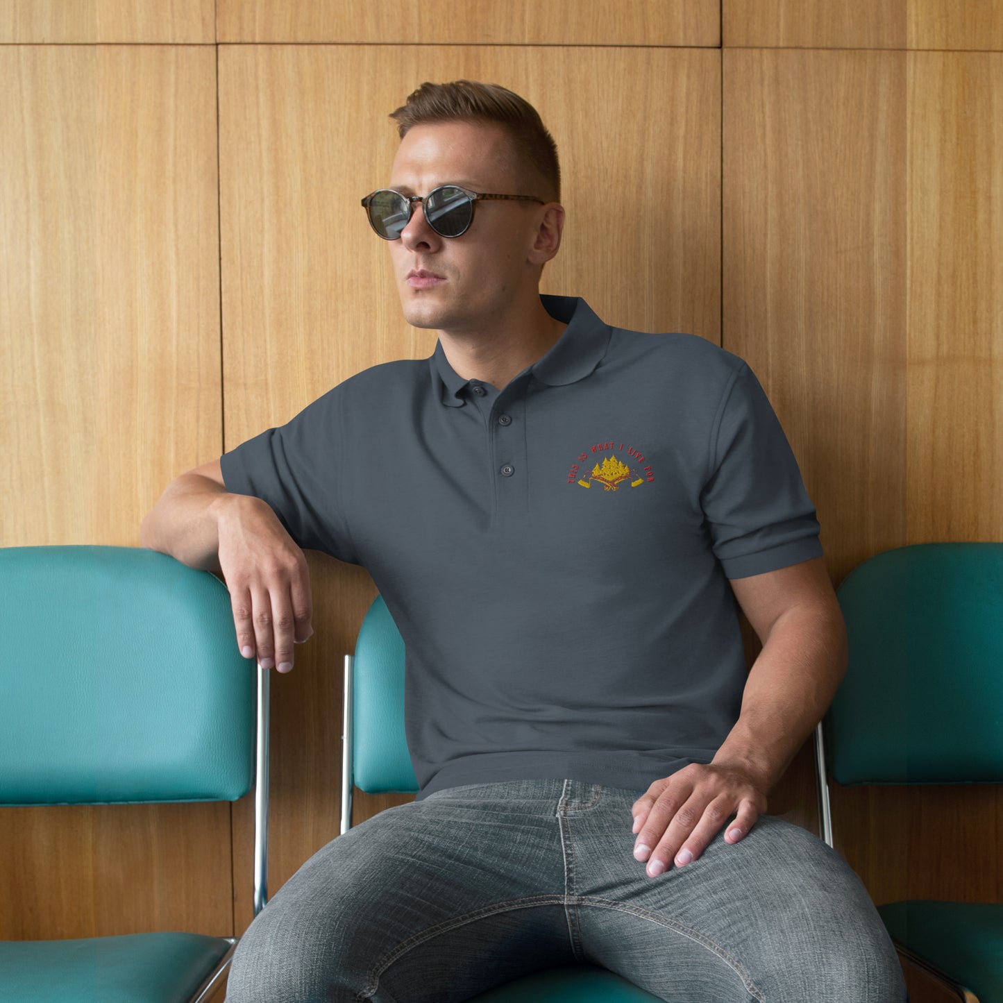 This is What I Live For Men's Premium Polo