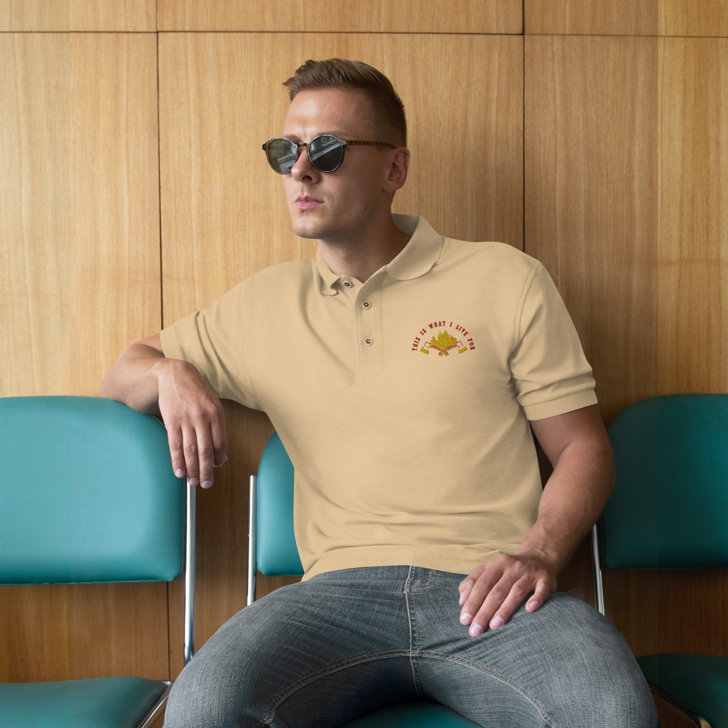 This is What I Live For Men's Premium Polo