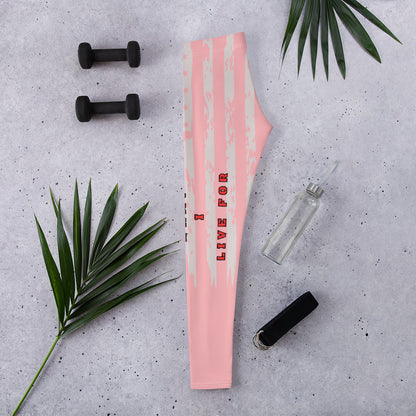 This is What I Live For Leggings (pink)