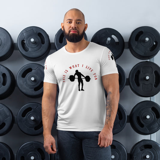 This is What I Live For Athletic T-shirt (Lift Wht)