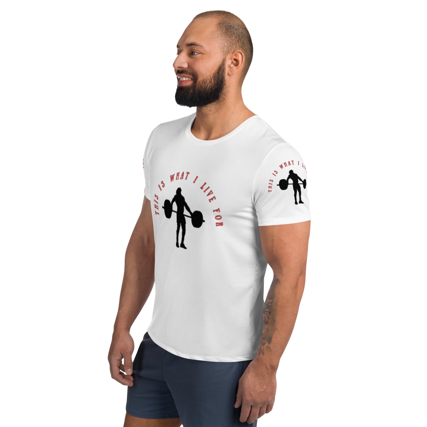 This is What I Live For Athletic T-shirt (Lift Wht)