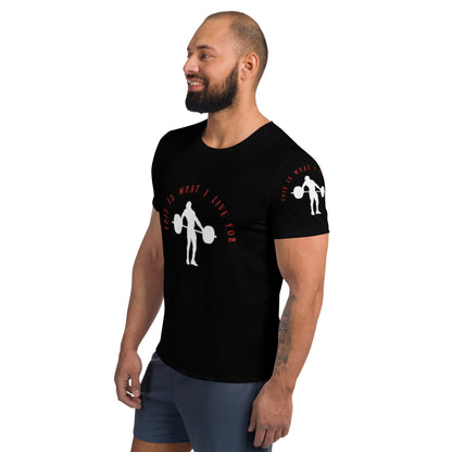 This is What I Live For Athletic T-shirt (Lift Blk)