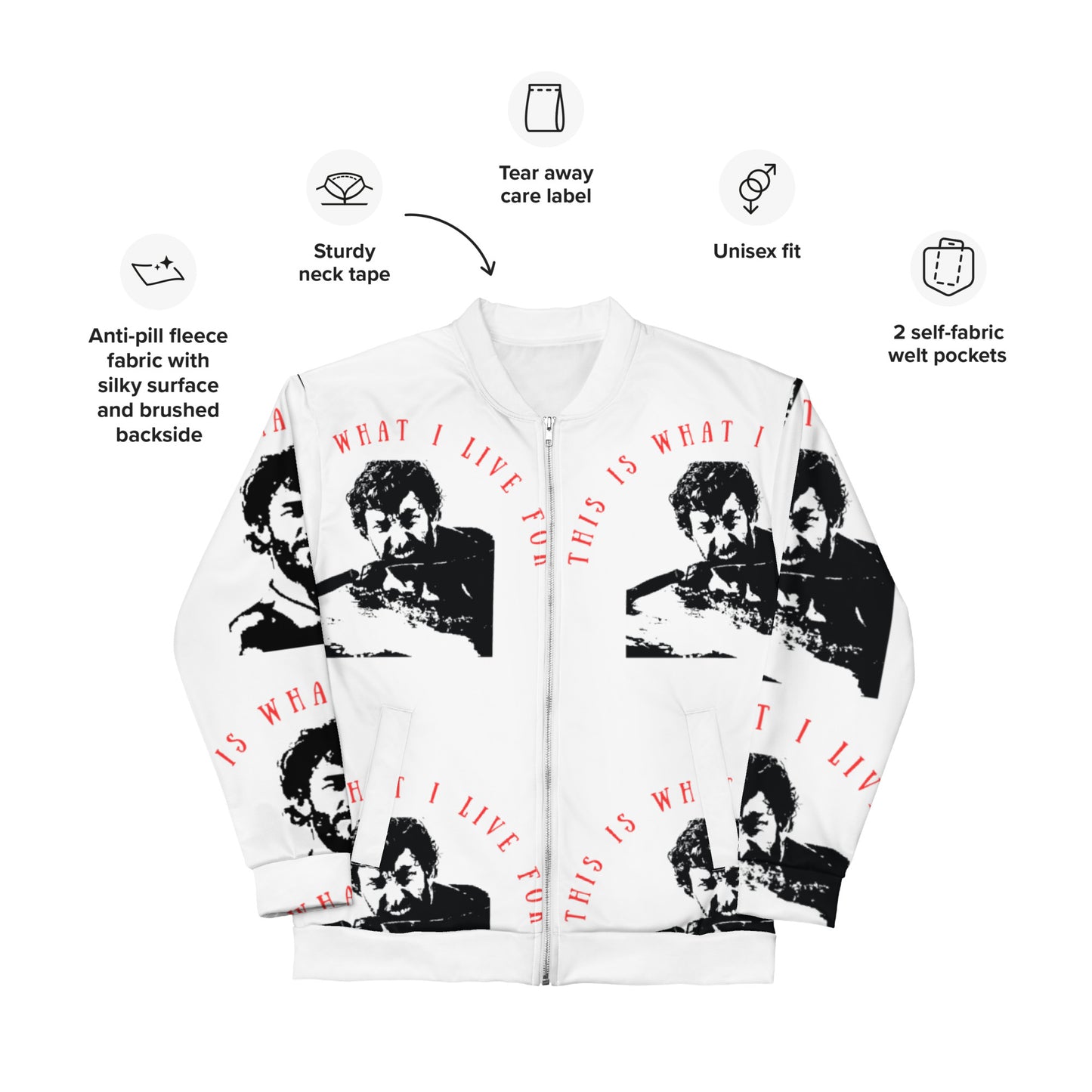 This is what I live for Unisex Bomber Jacket