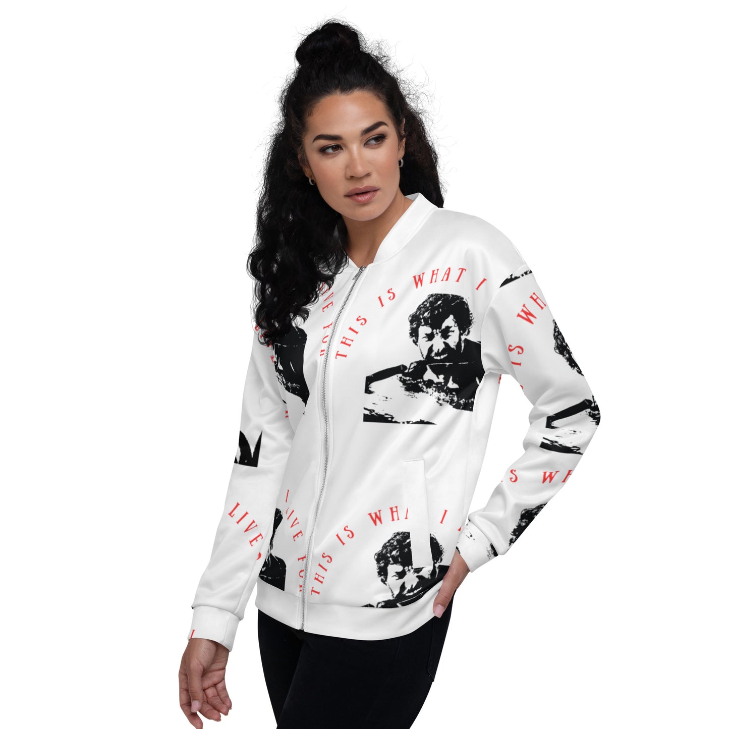This is what I live for Unisex Bomber Jacket