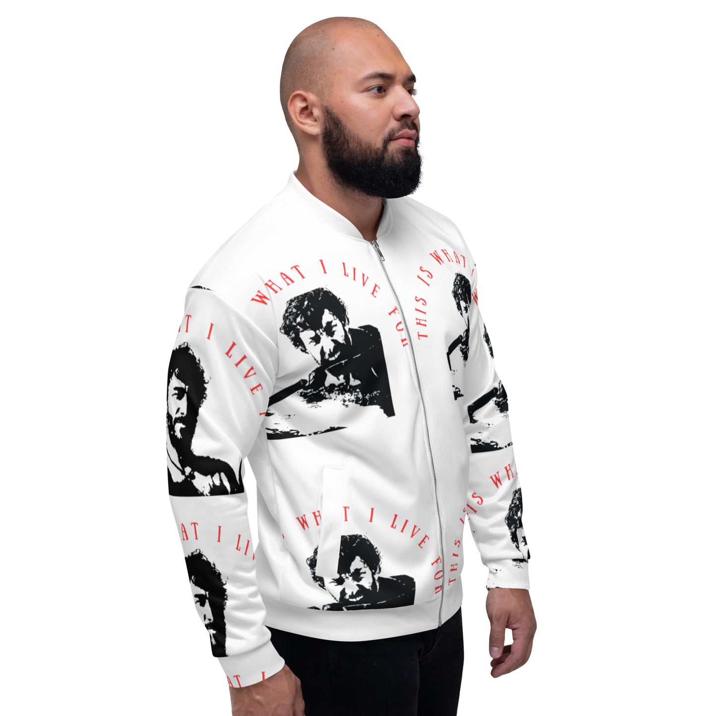 This is what I live for Unisex Bomber Jacket