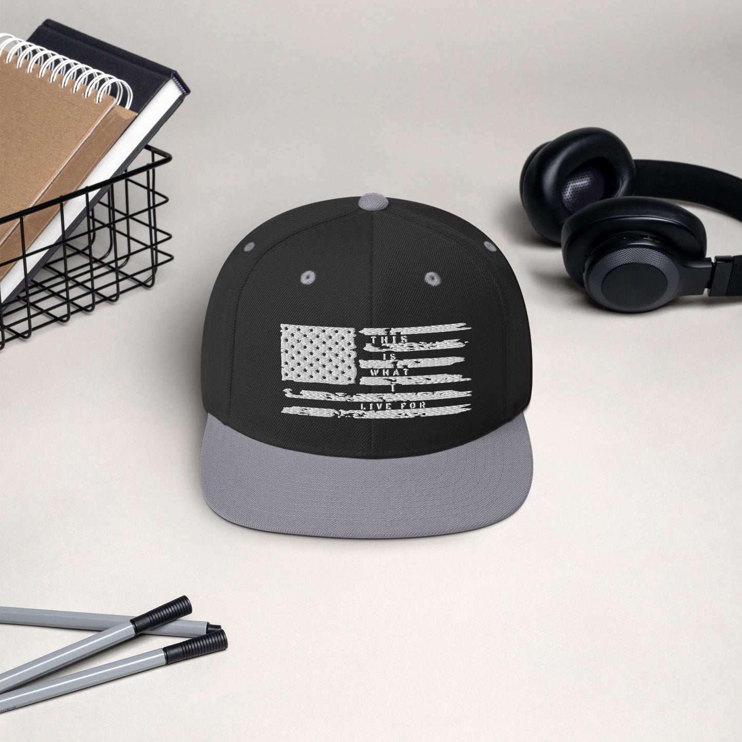 This is What I Live for Snapback Hat (Flag)