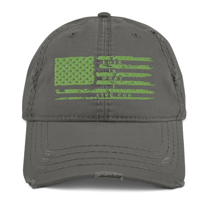 This is What I Live For Distressed Dad Hat (Flag)