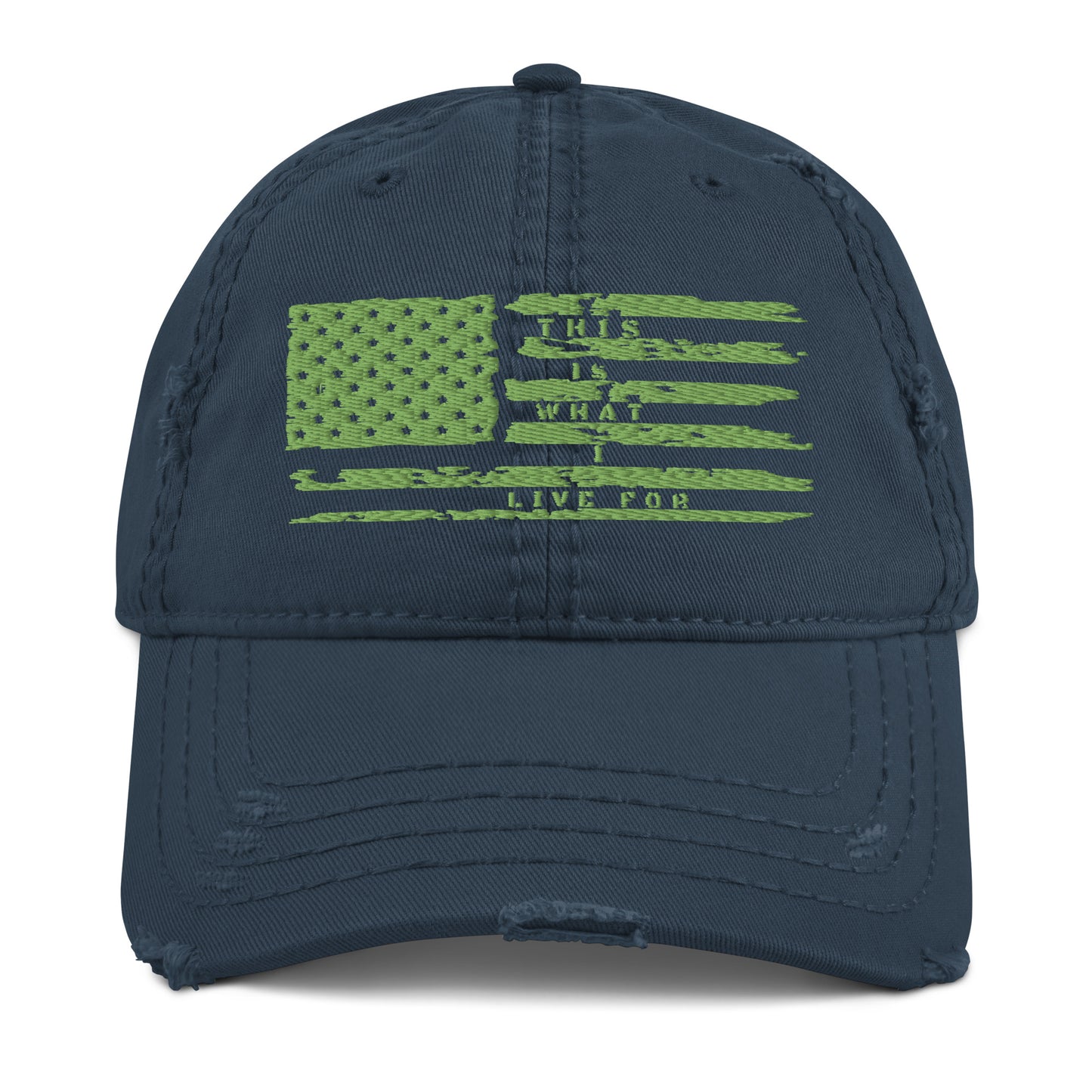 This is What I Live For Distressed Dad Hat (Flag)