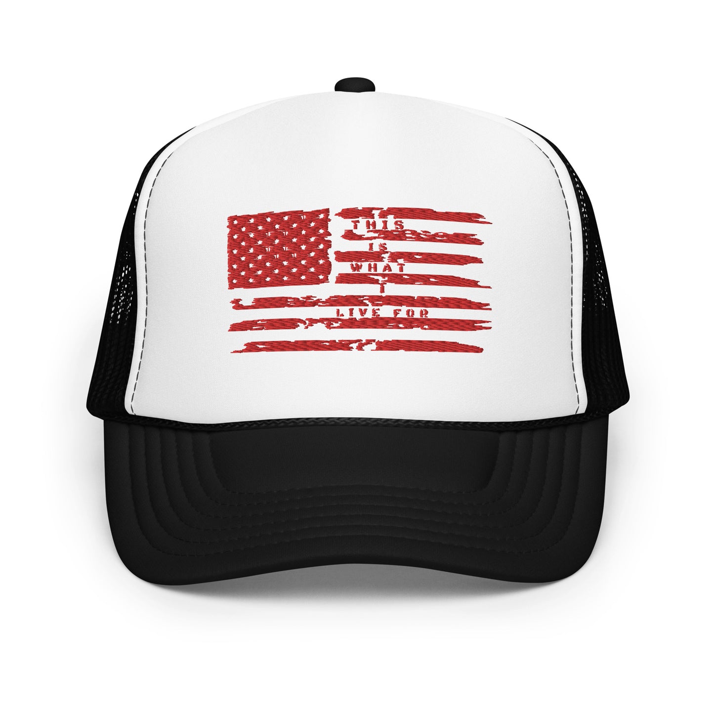This is What I Live for Foam trucker hat (Flag)