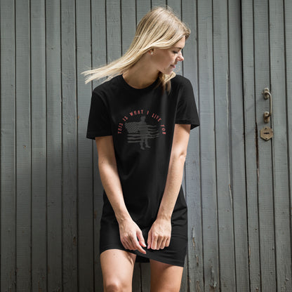 This is What I Live For Cotton t-shirt dress (military)
