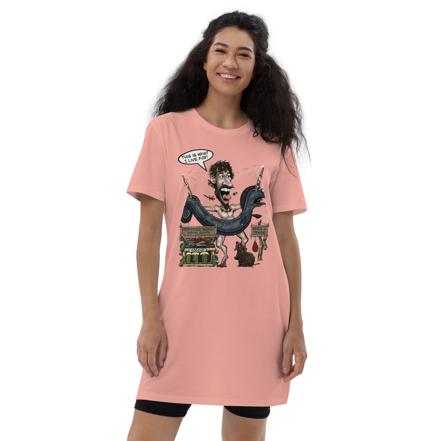 This is What I Live For cotton t-shirt dress