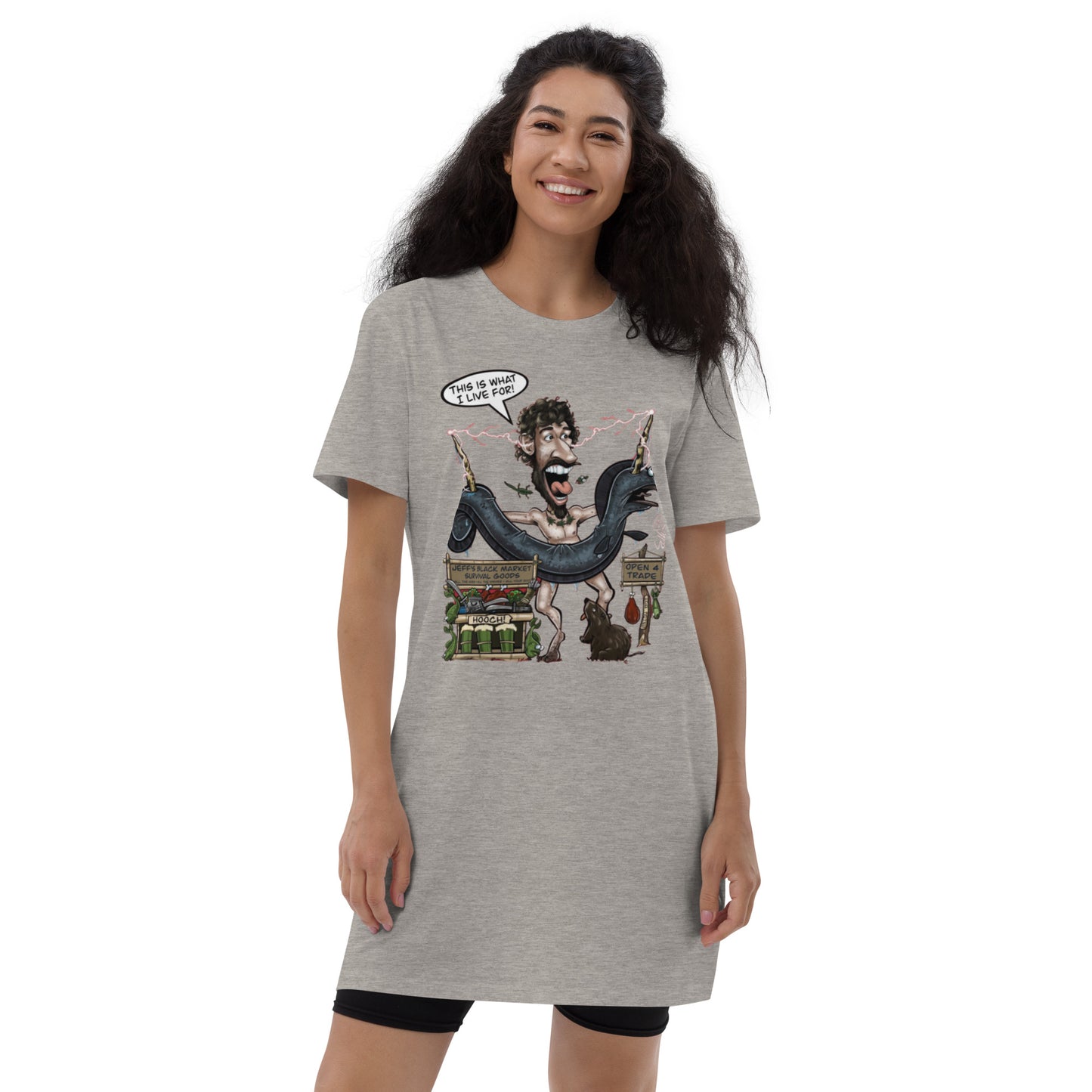This is What I Live For cotton t-shirt dress