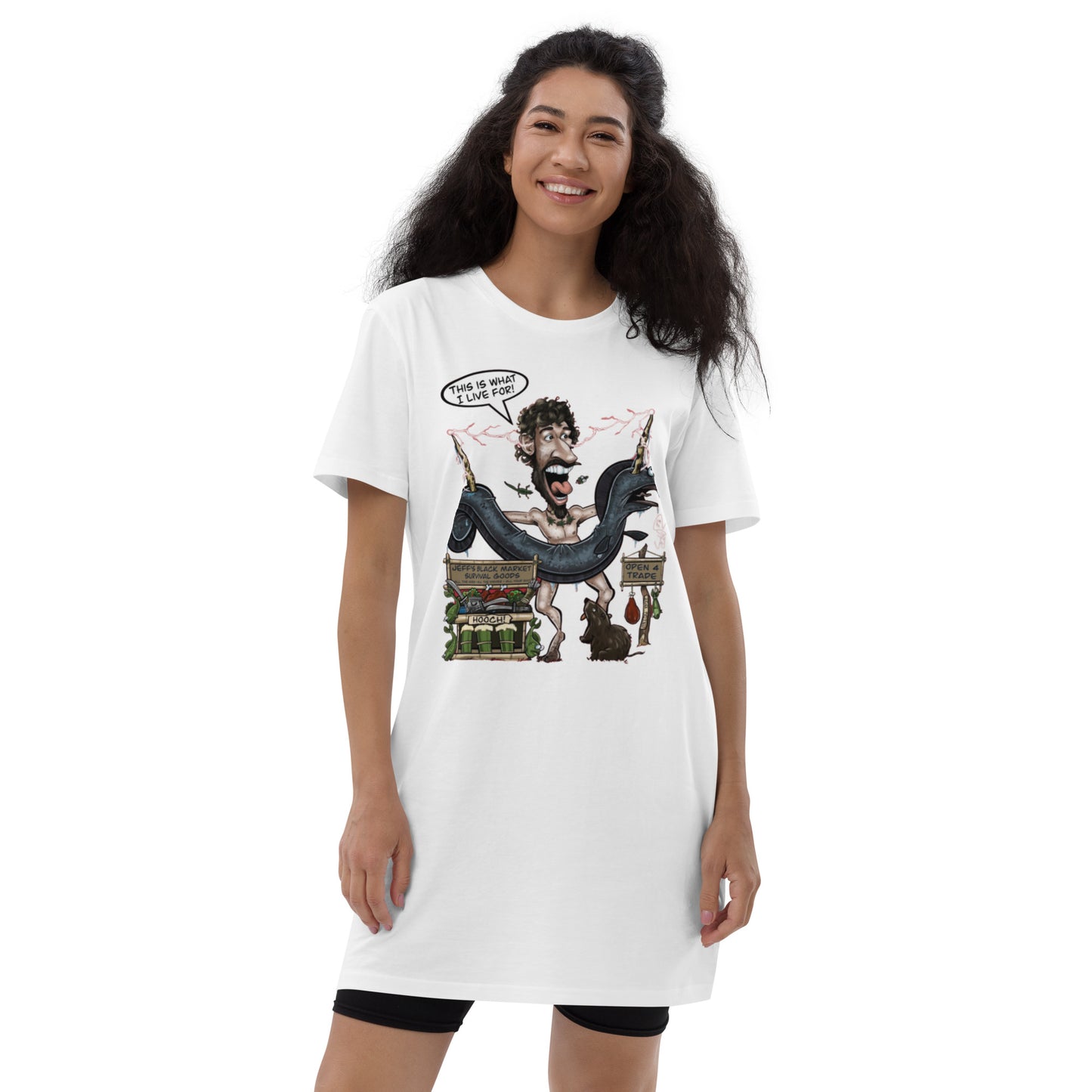 This is What I Live For cotton t-shirt dress