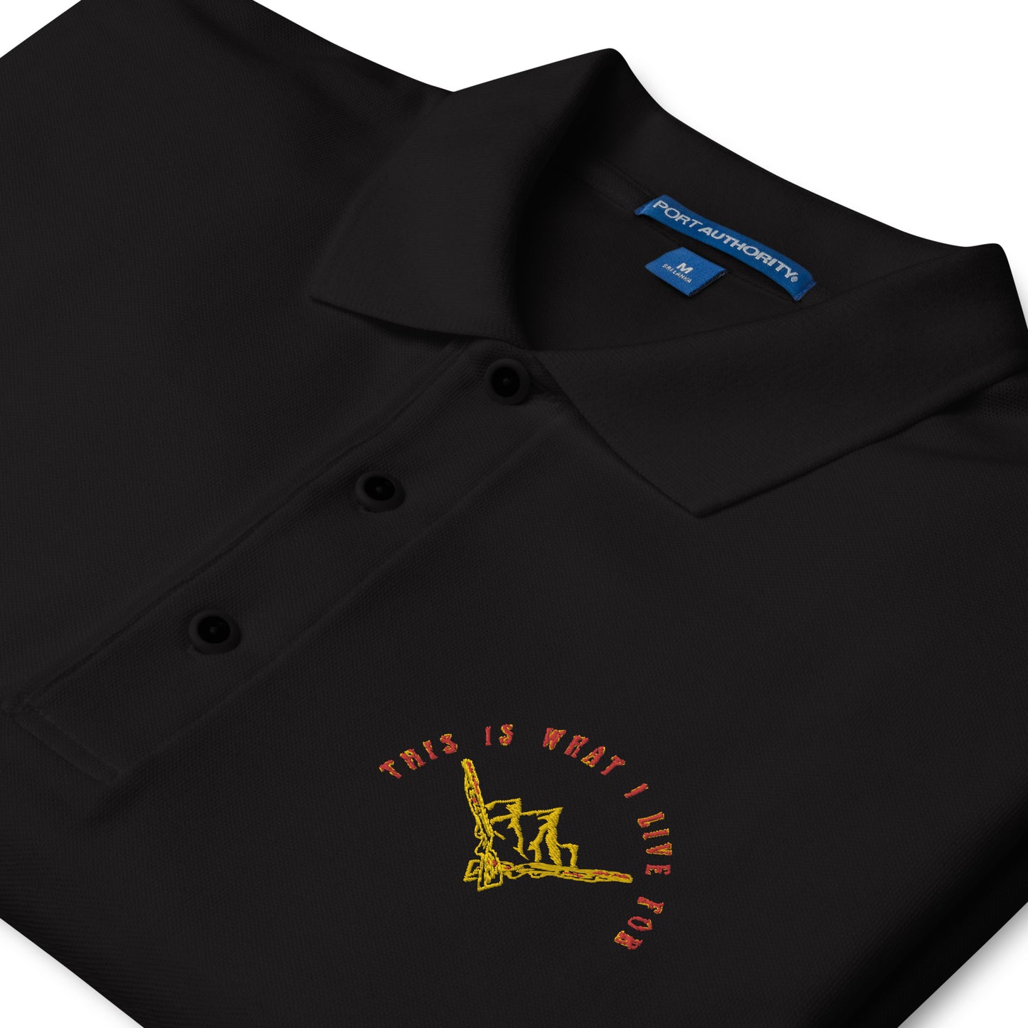 This is What I Live For Men's Premium Polo (Mount)