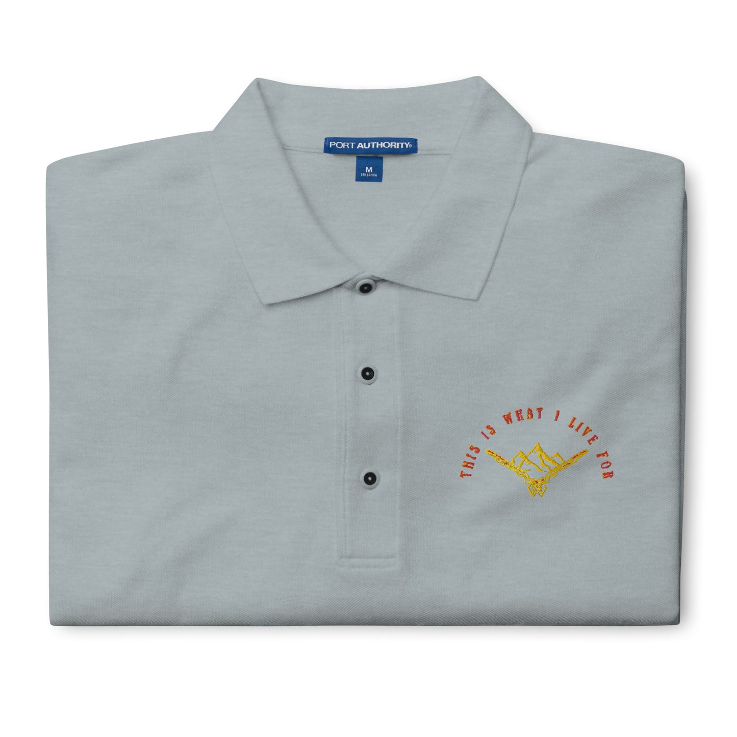 This is What I Live For Men's Premium Polo (Mount)