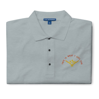 This is What I Live For Men's Premium Polo (Mount)