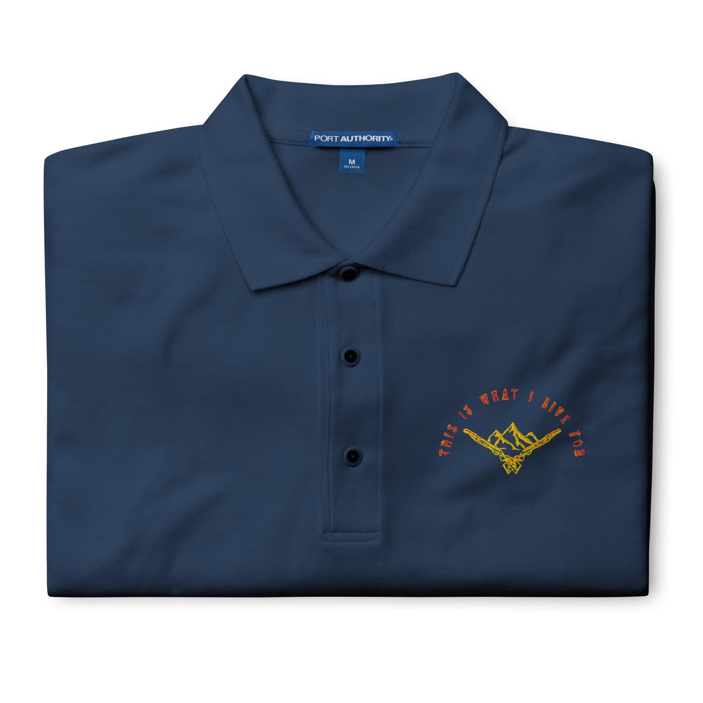 This is What I Live For Men's Premium Polo (Mount)