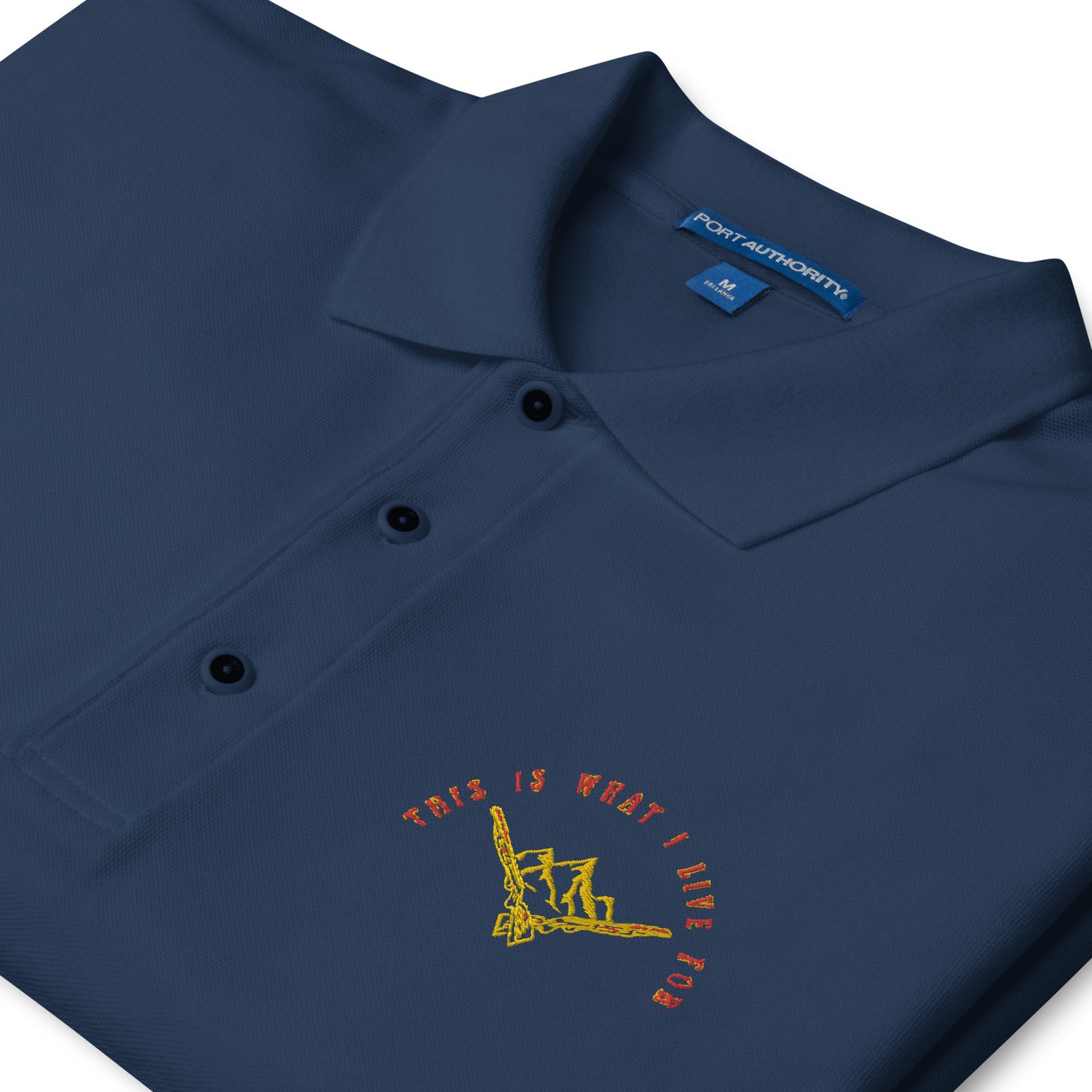 This is What I Live For Men's Premium Polo (Mount)
