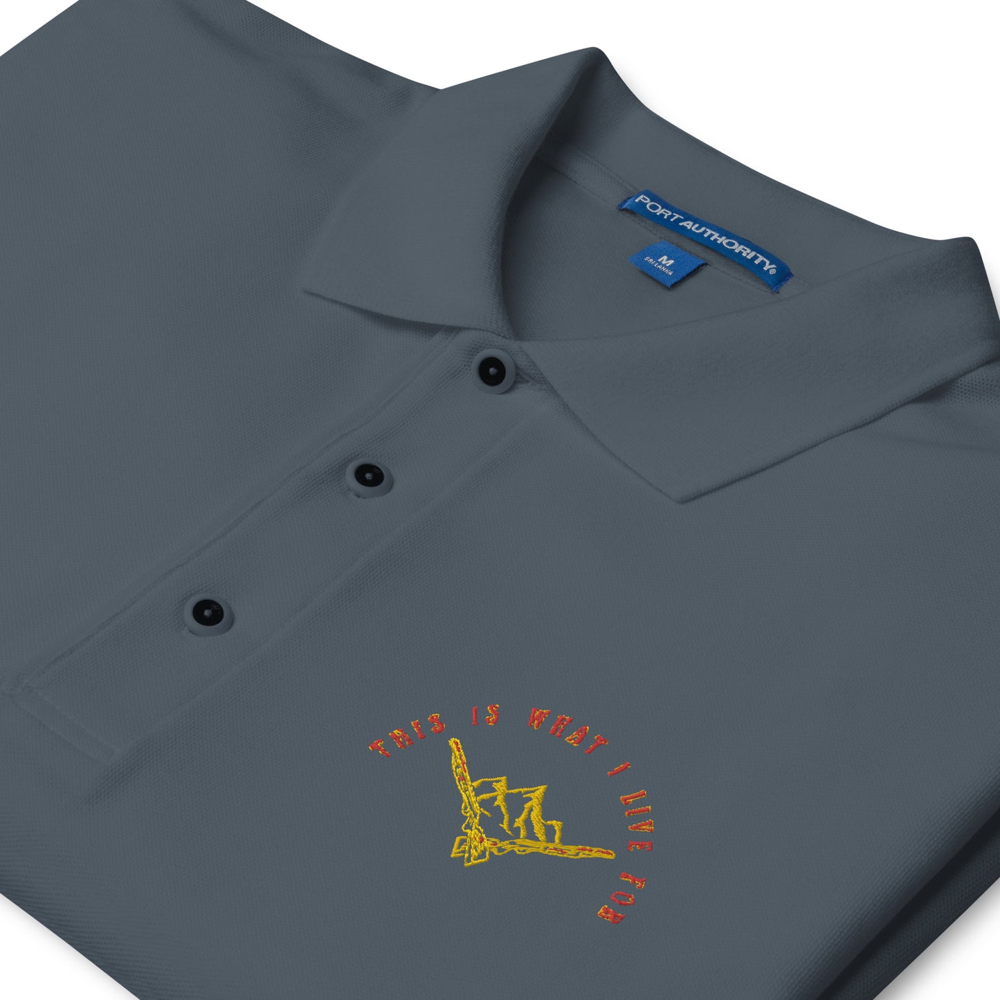 This is What I Live For Men's Premium Polo (Mount)