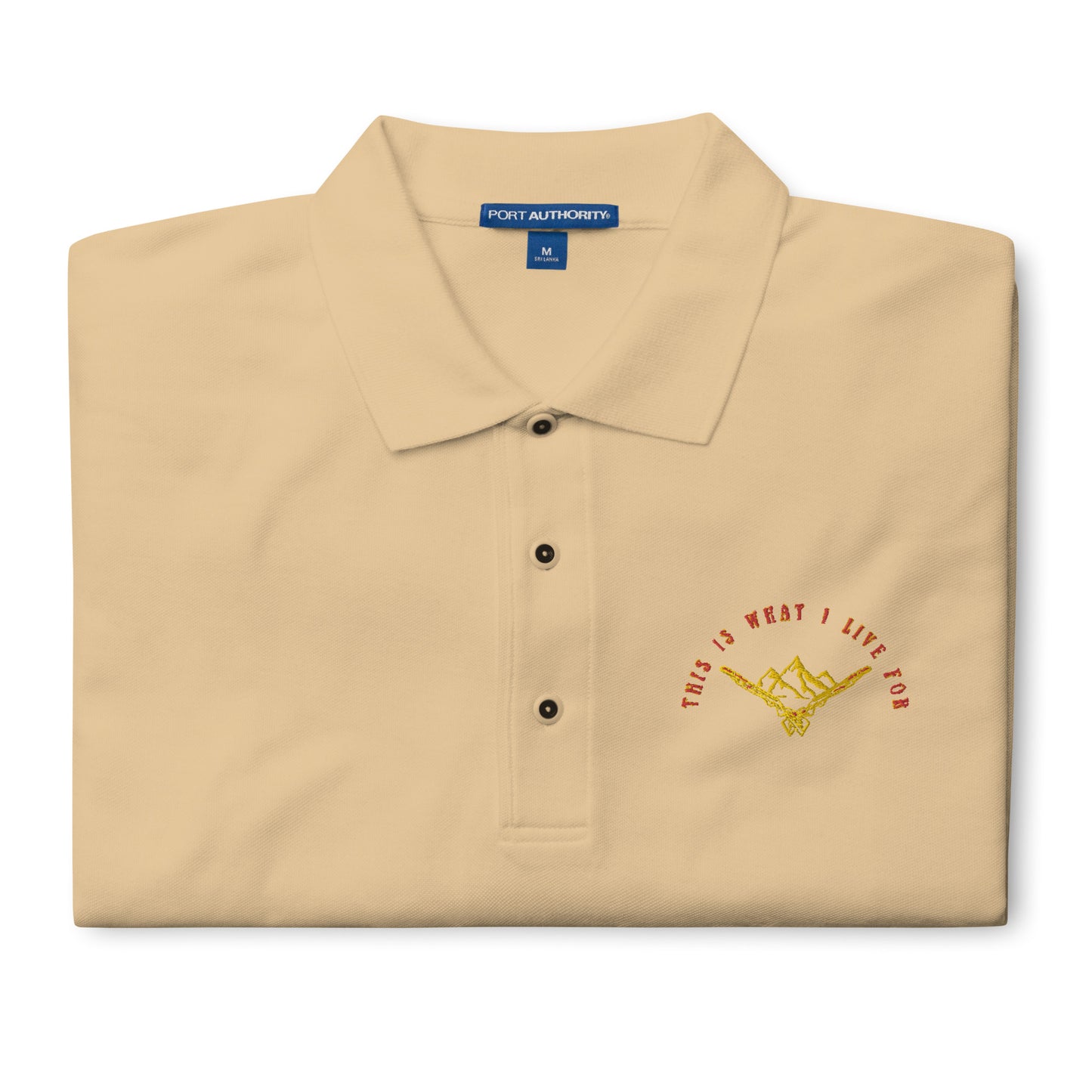 This is What I Live For Men's Premium Polo (Mount)