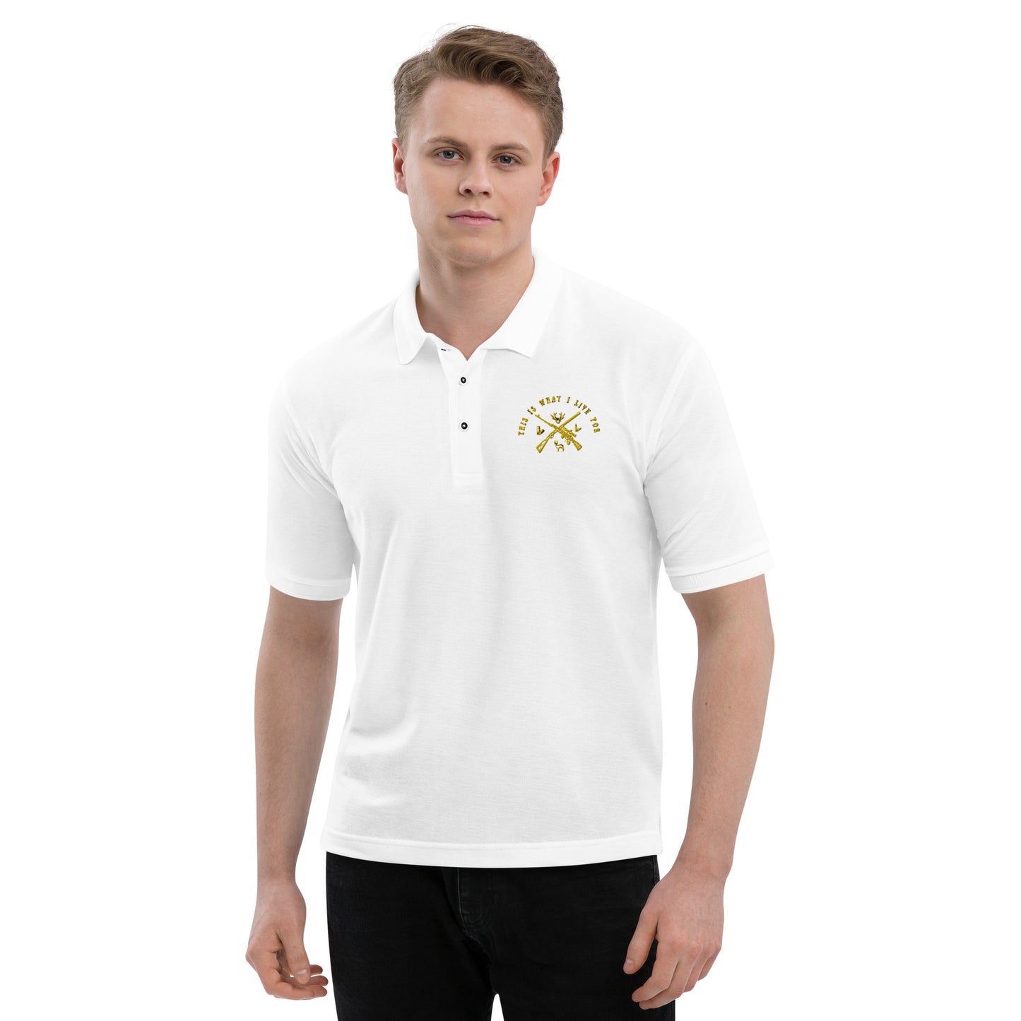 This is What I Live For Men's Premium Polo (Hunt 2)