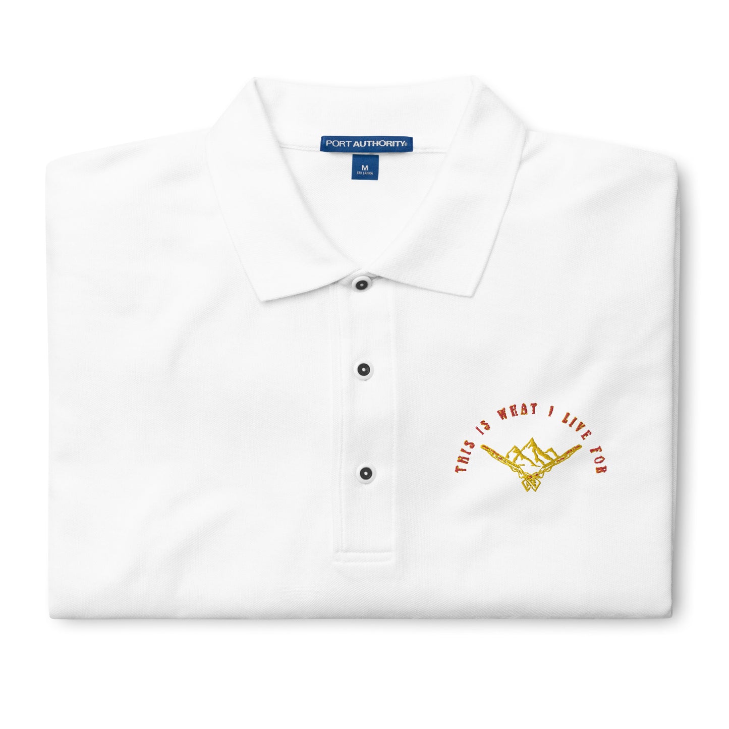 This is What I Live For Men's Premium Polo (Mount)