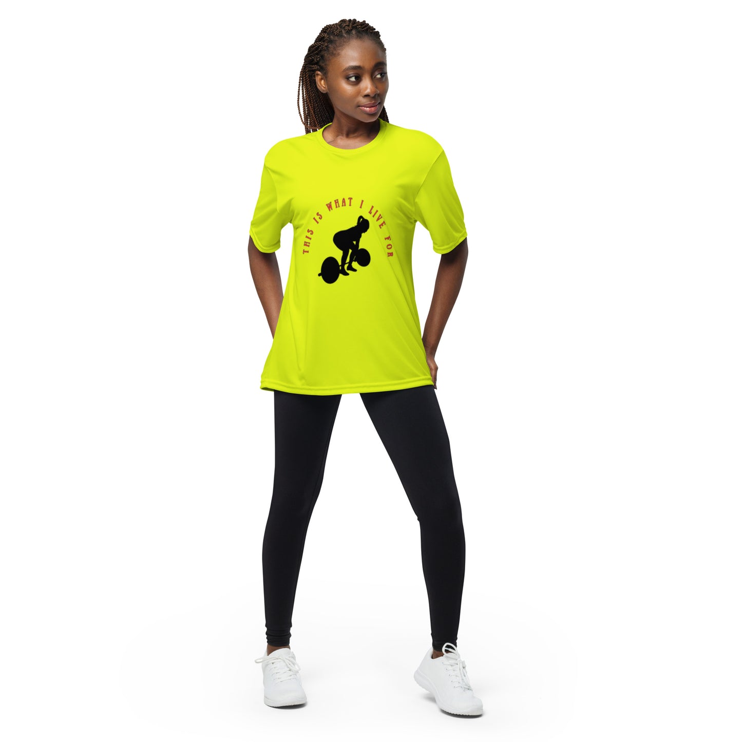 This is What I Live For performance crew neck t-shirt (Lift)