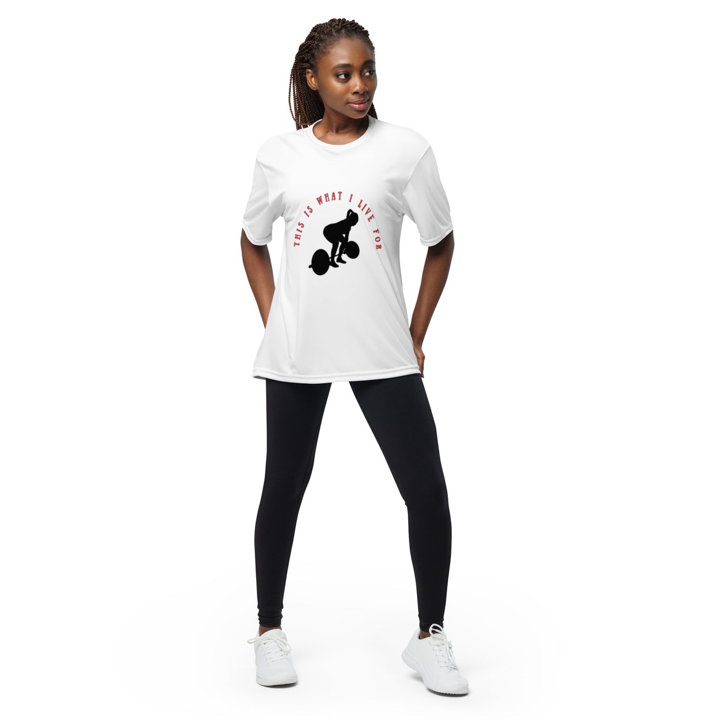 This is What I Live For performance crew neck t-shirt (Lift)