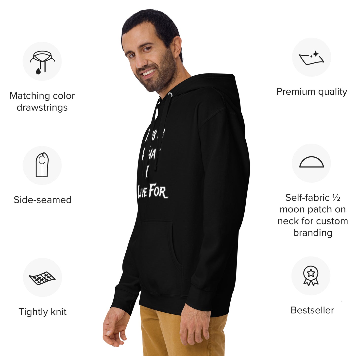 This is what I Live for Unisex Hoodie (toon 1 edition)