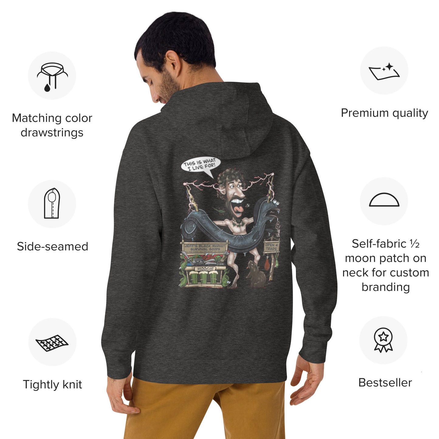This is what I Live for Unisex Hoodie (toon 1 edition)