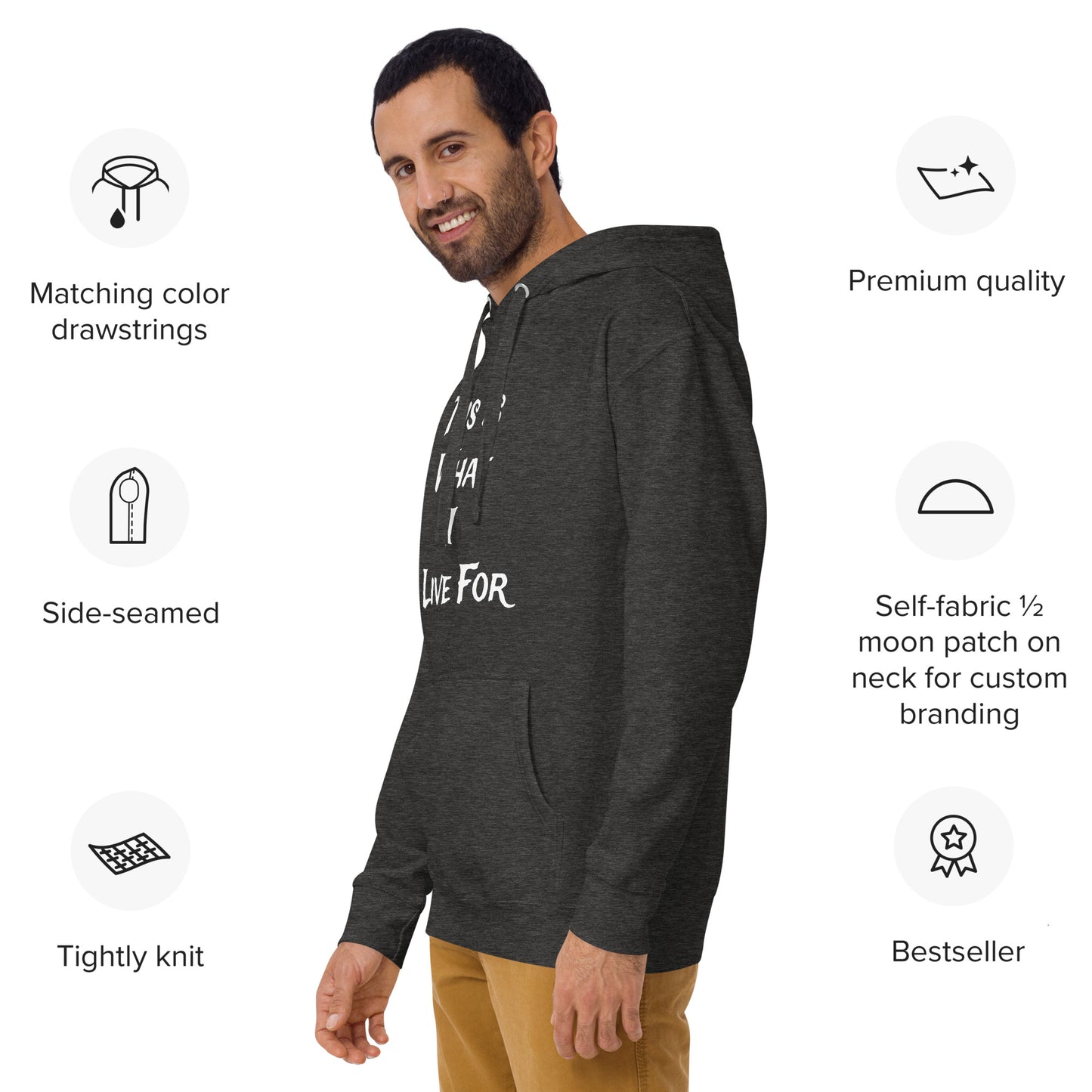This is what I Live for Unisex Hoodie (toon 1 edition)