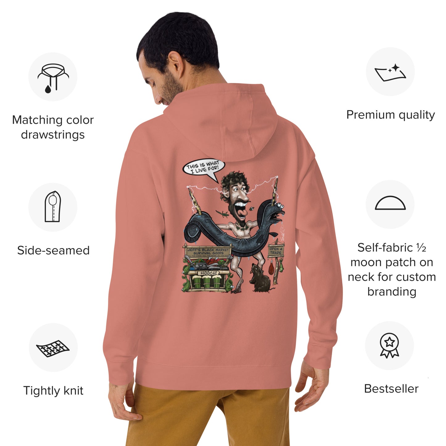 This is what I Live for Unisex Hoodie (toon 1 edition)