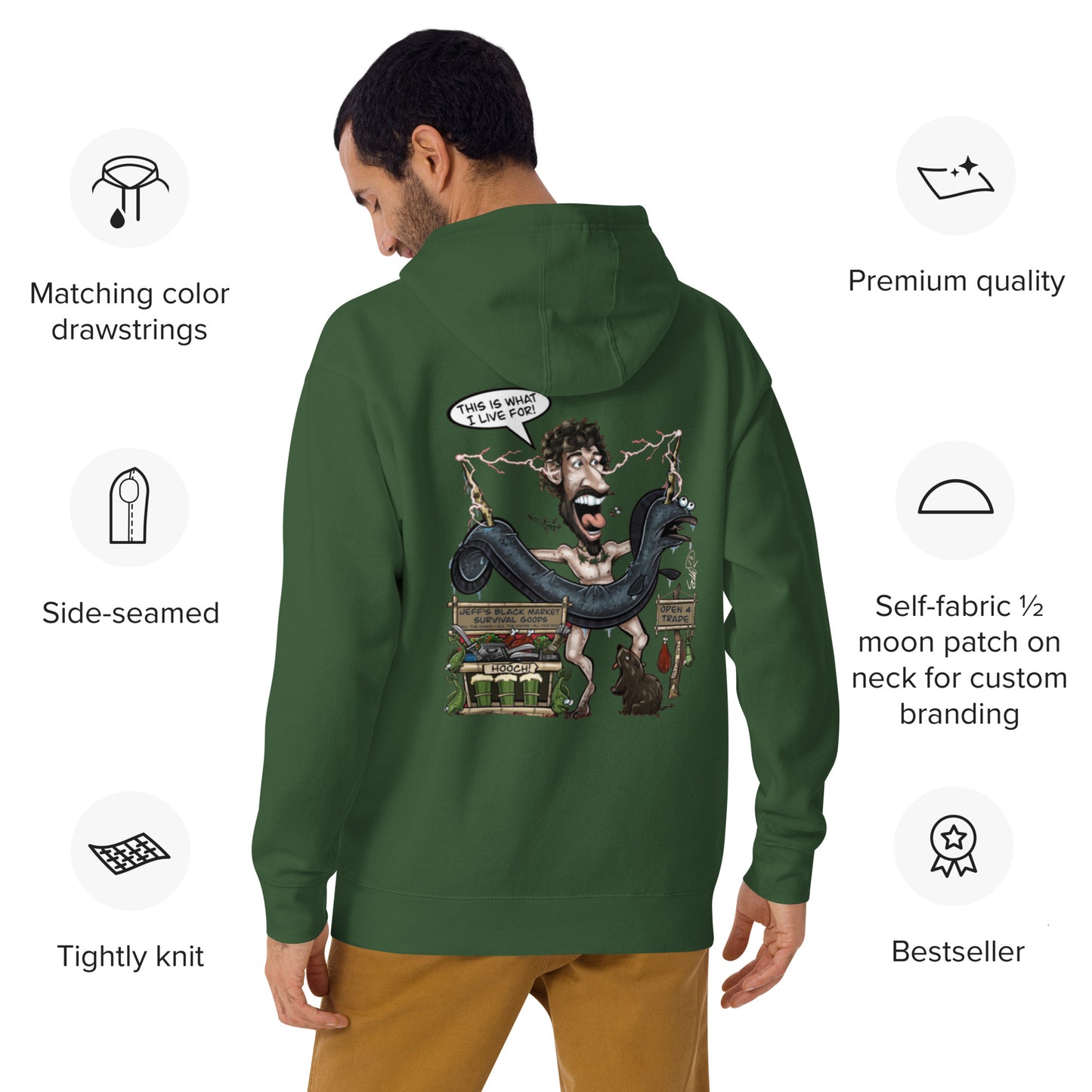 This is what I Live for Unisex Hoodie (toon 1 edition)