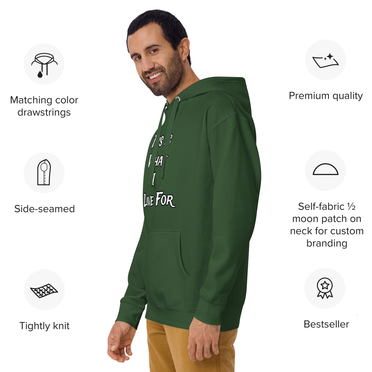 This is what I Live for Unisex Hoodie (toon 1 edition)