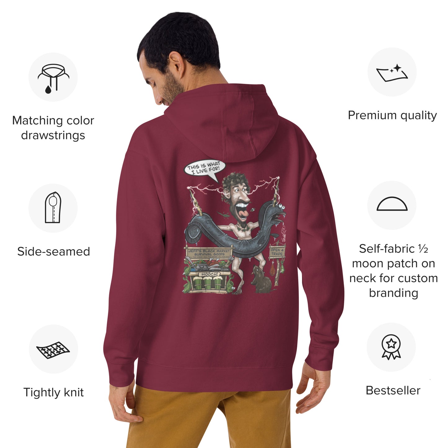 This is what I Live for Unisex Hoodie (toon 1 edition)