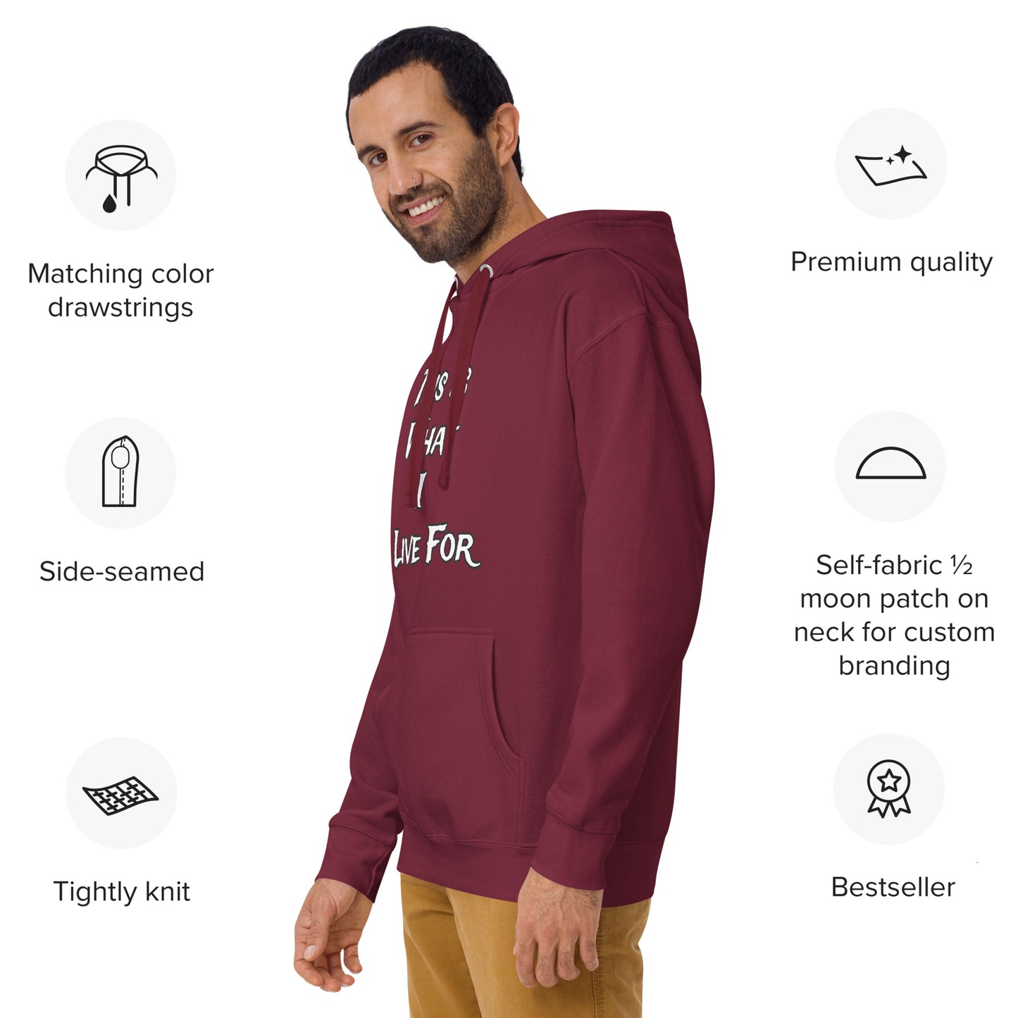This is what I Live for Unisex Hoodie (toon 1 edition)