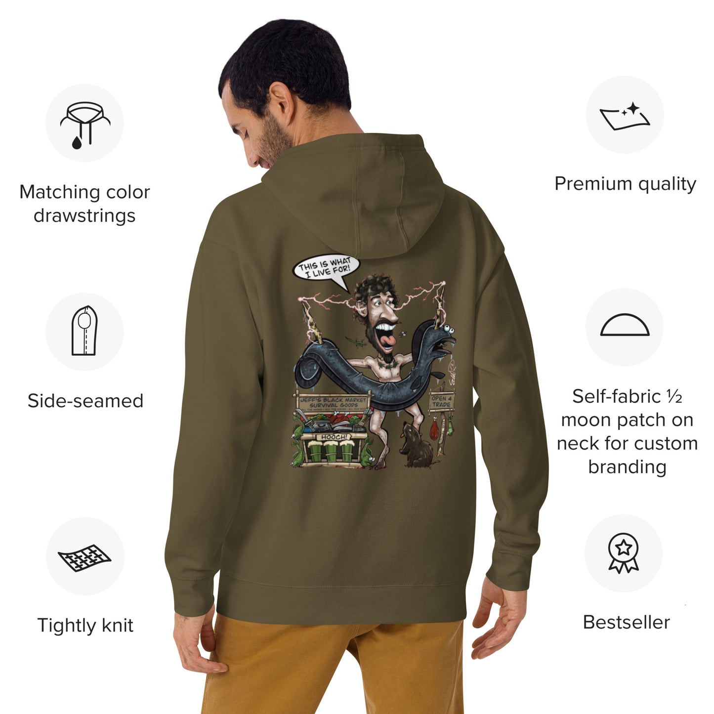 This is what I Live for Unisex Hoodie (toon 1 edition)