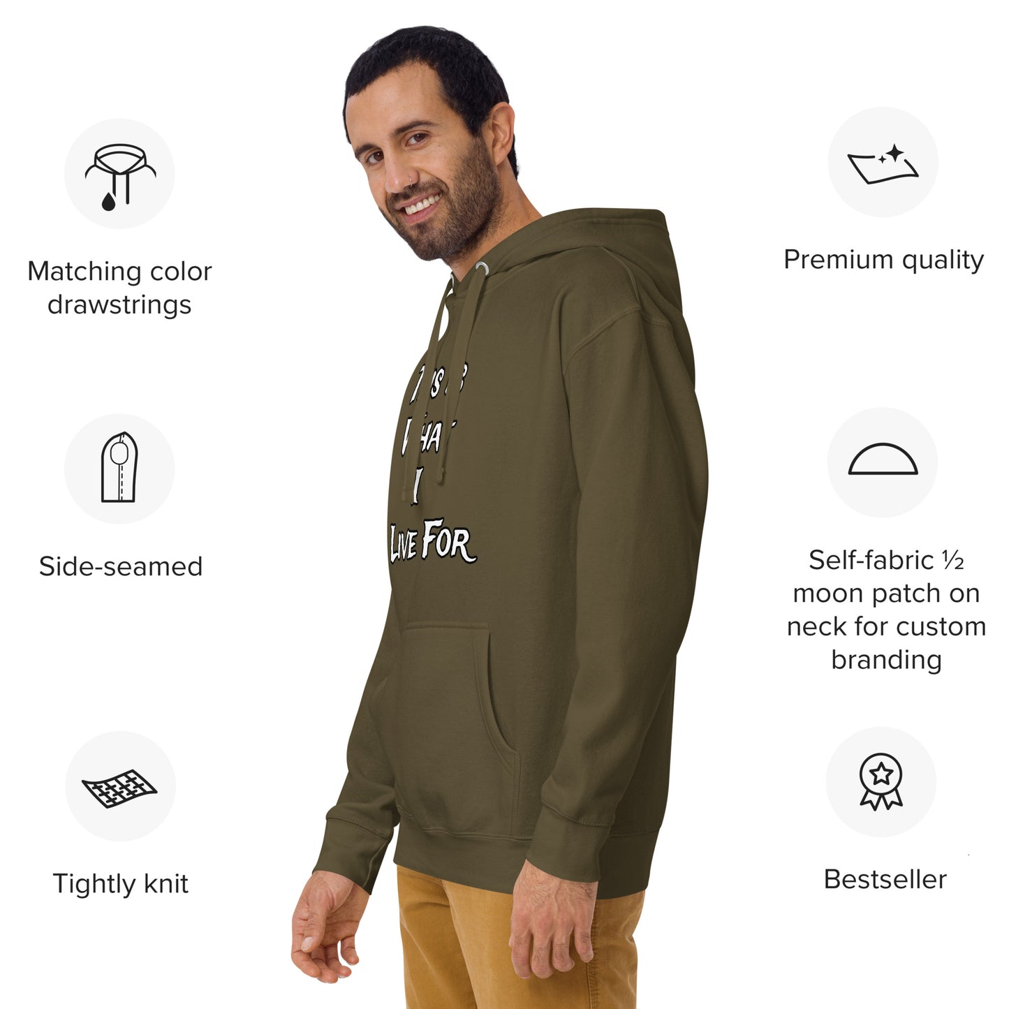 This is what I Live for Unisex Hoodie (toon 1 edition)