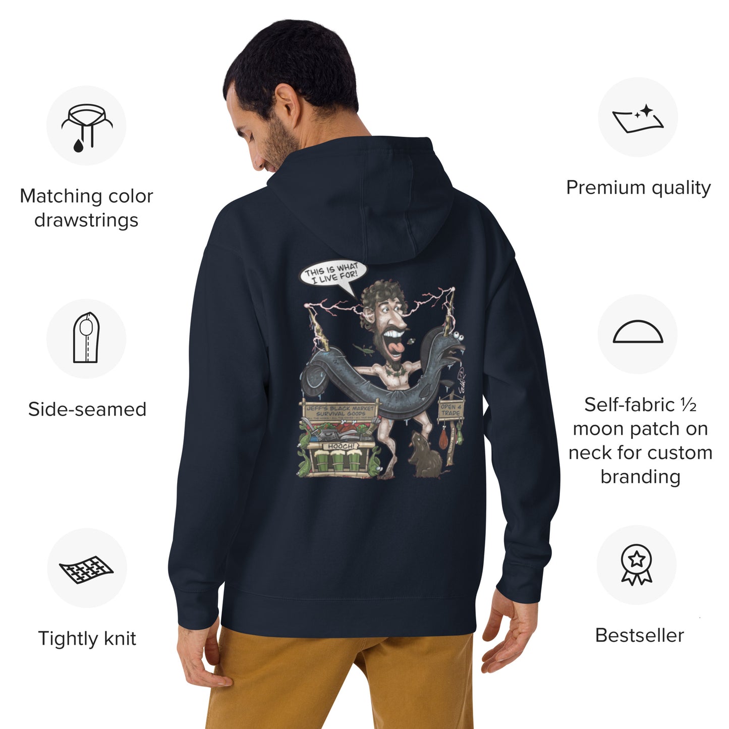 This is what I Live for Unisex Hoodie (toon 1 edition)