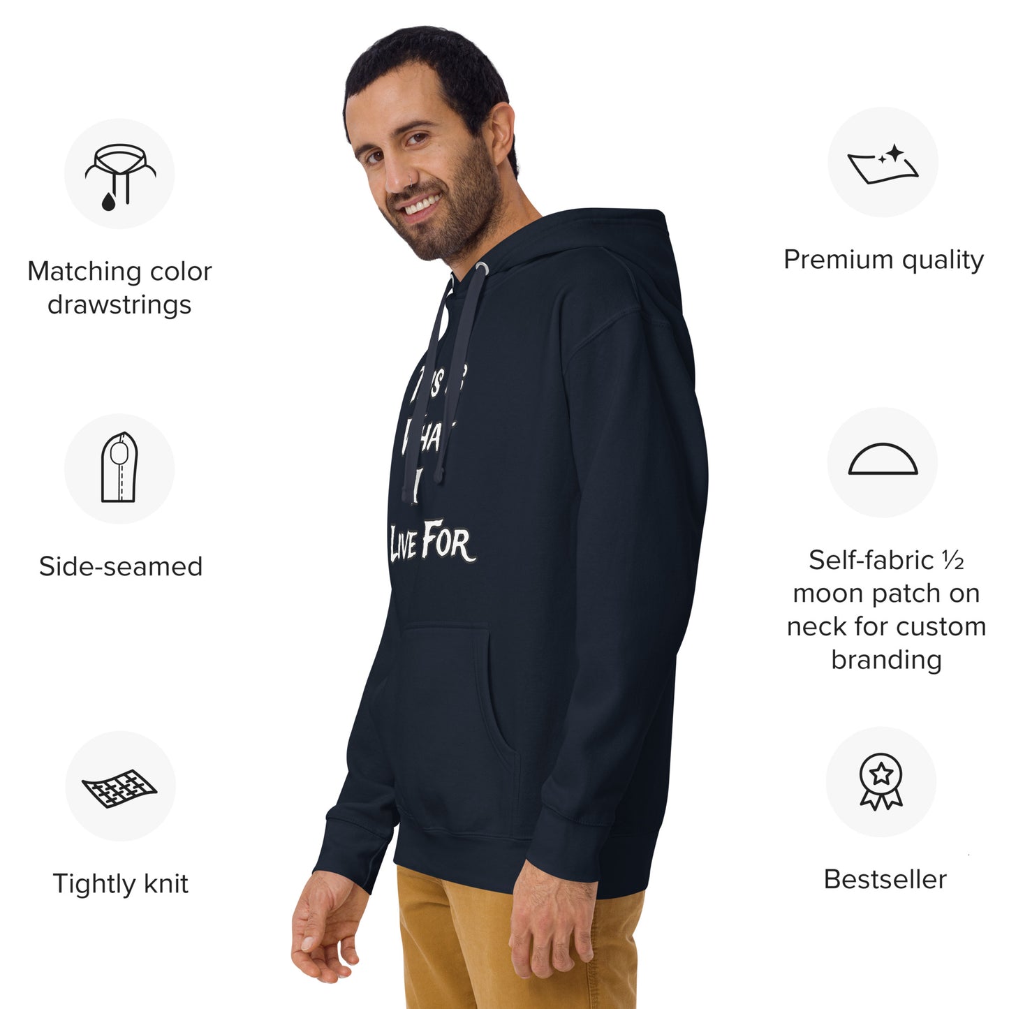 This is what I Live for Unisex Hoodie (toon 1 edition)