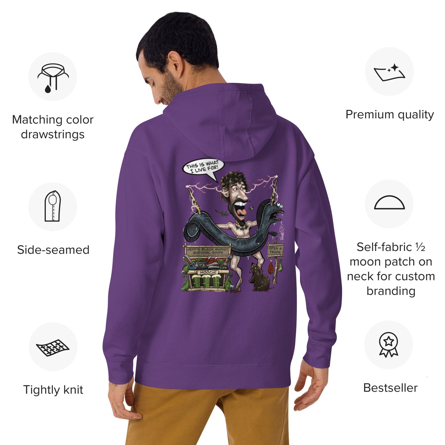 This is what I Live for Unisex Hoodie (toon 1 edition)