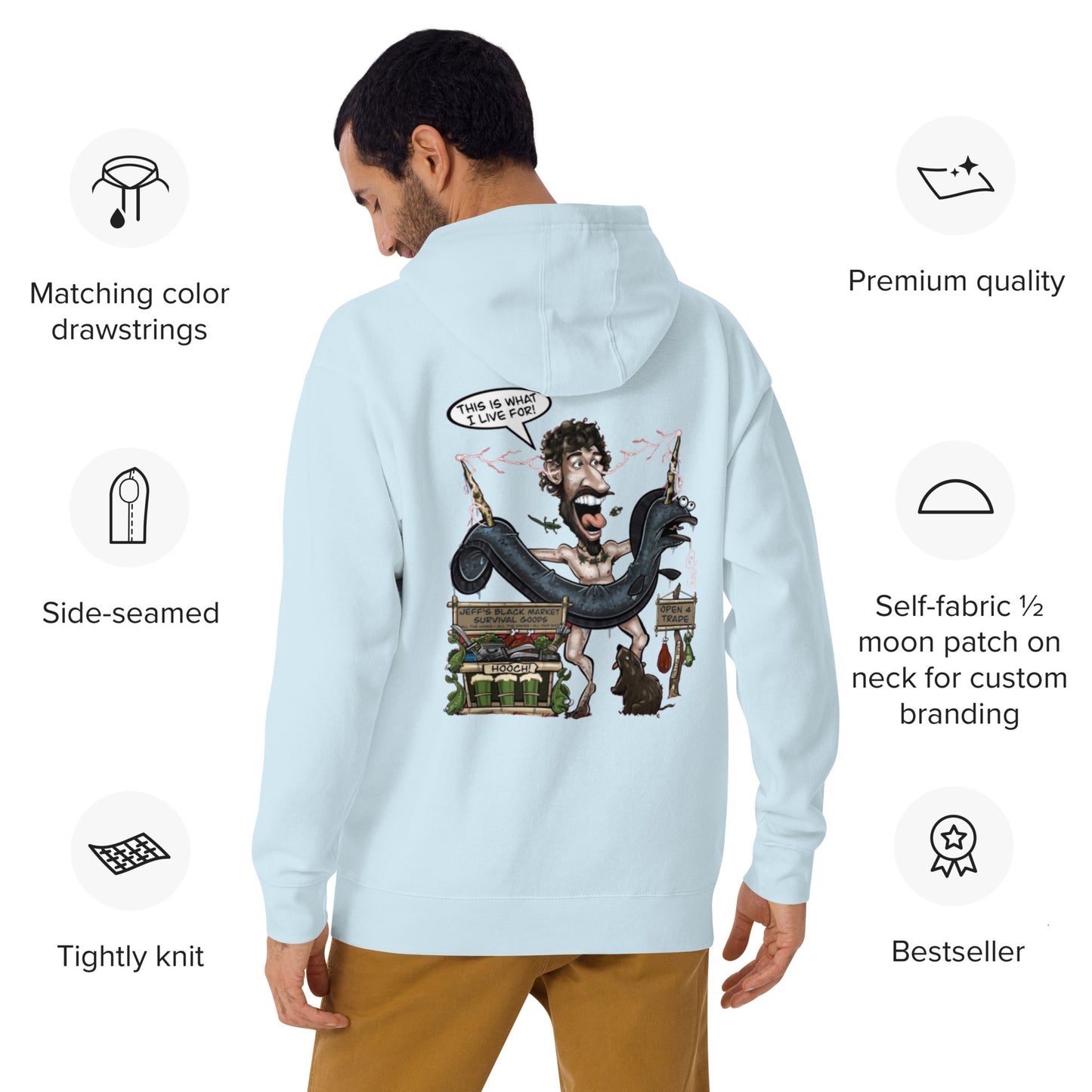 This is what I Live for Unisex Hoodie (toon 1 edition)